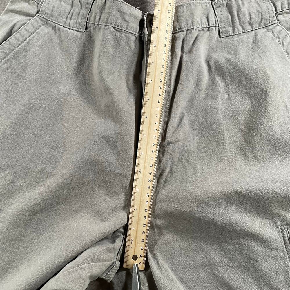 Faded Glory Super Baggy Cargo Utility Tan Grey Pants 36x28 - Picture 7 of 9